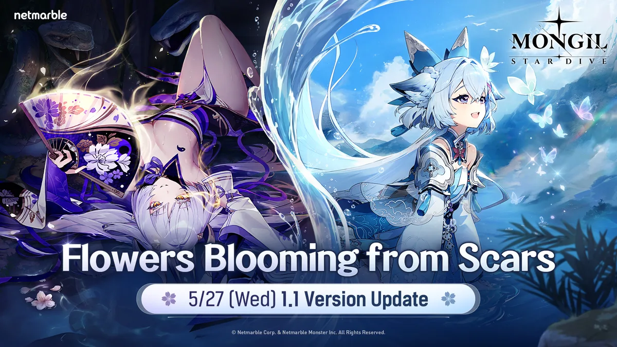 Mongil: Star Dive Version 1.1 「Flowers Blooming from Scars」 Update Is Live
