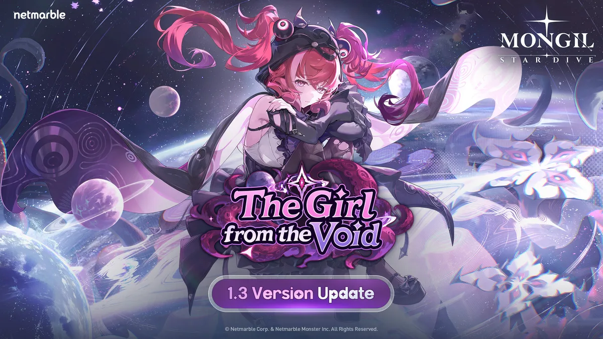Mongil: Star Dive Version 1.3 The Girl from the Void Arrives August 18