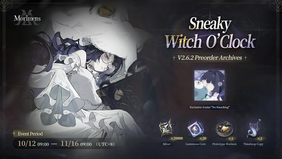 Morimens V2.6.2: Vivian, Preorder Archives and a Code