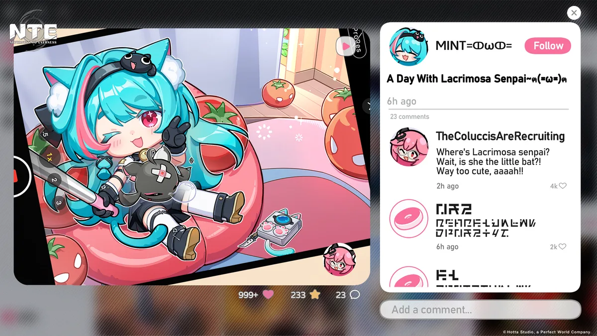 NTE Bagel SNS Is Live — New Social Feature and Screenshot Contest