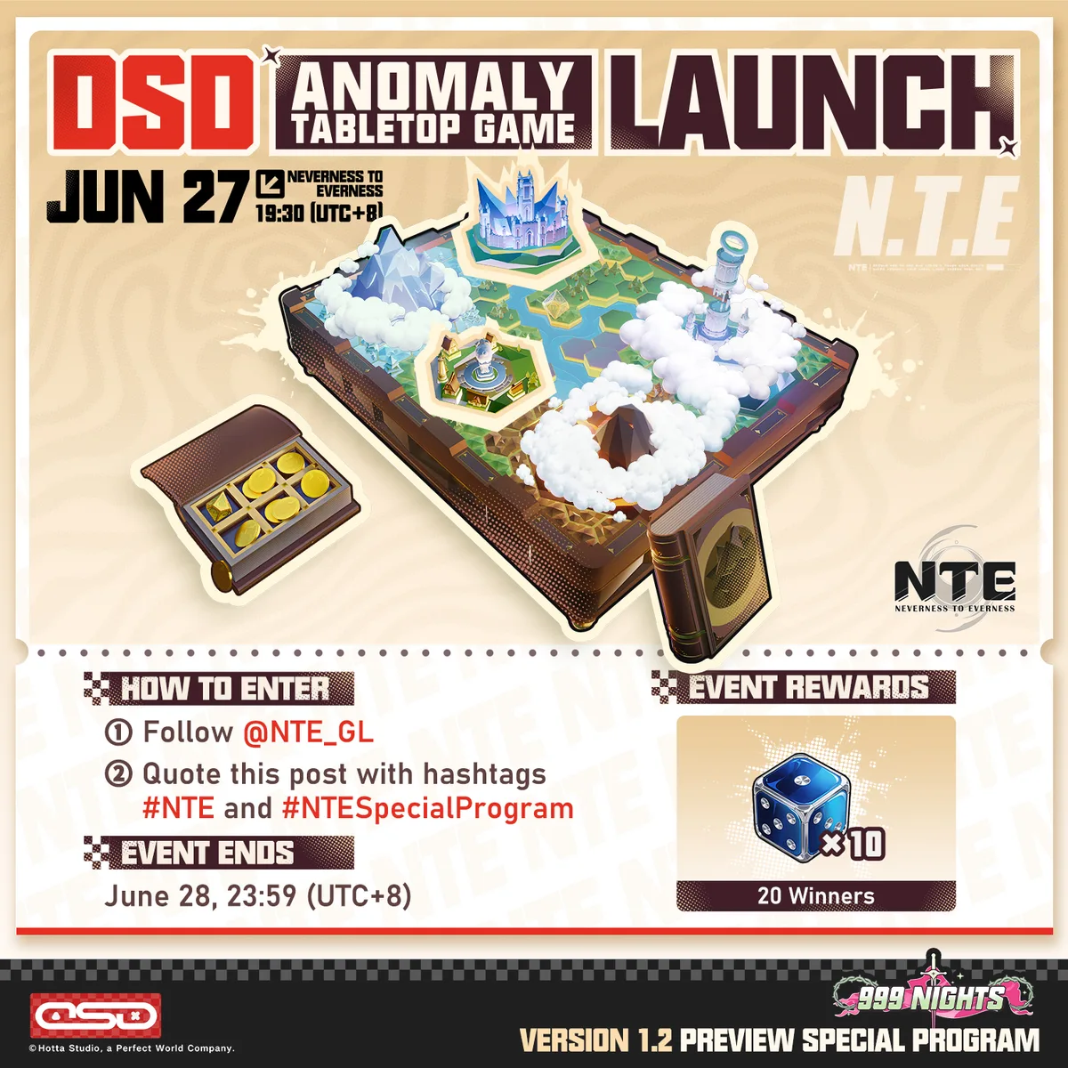 NTE Version 1.2 "999 Nights" Preview Special Program — Watch Live June 27