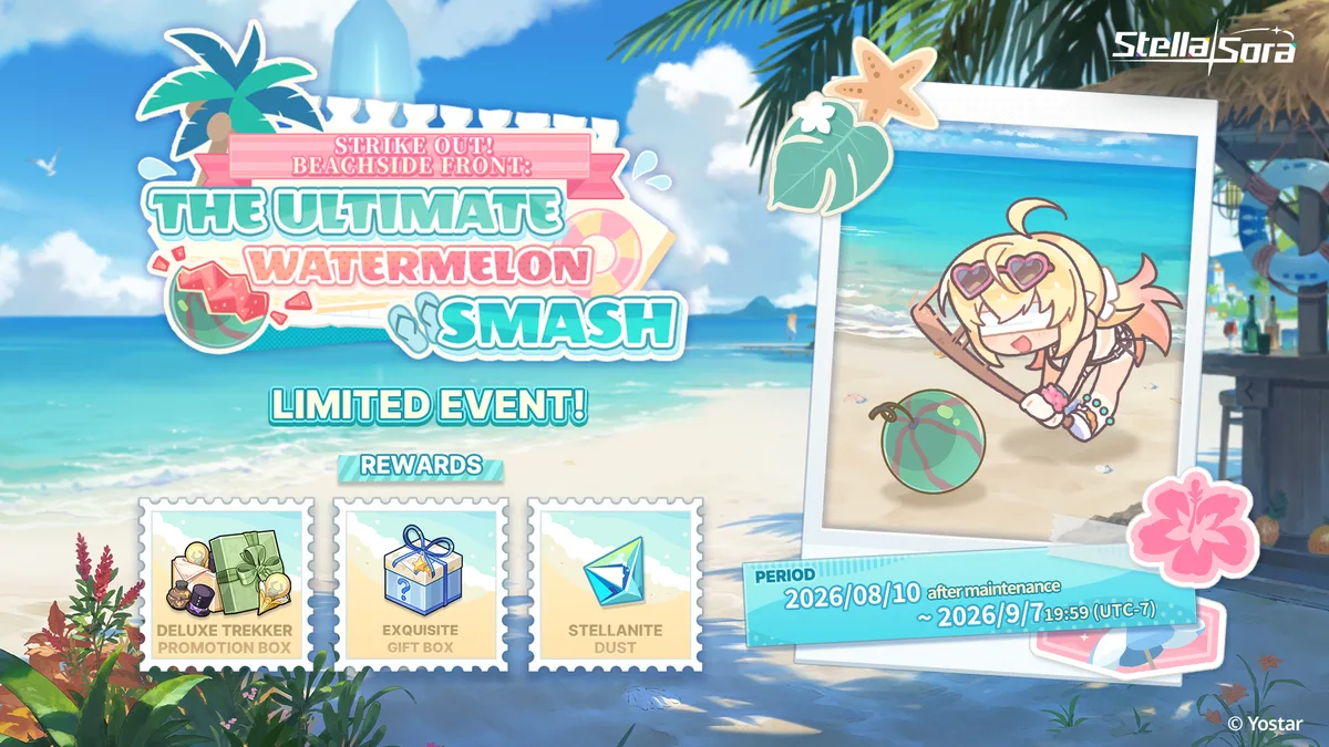 The Ultimate Watermelon Smash event banner showing rewards and the event period