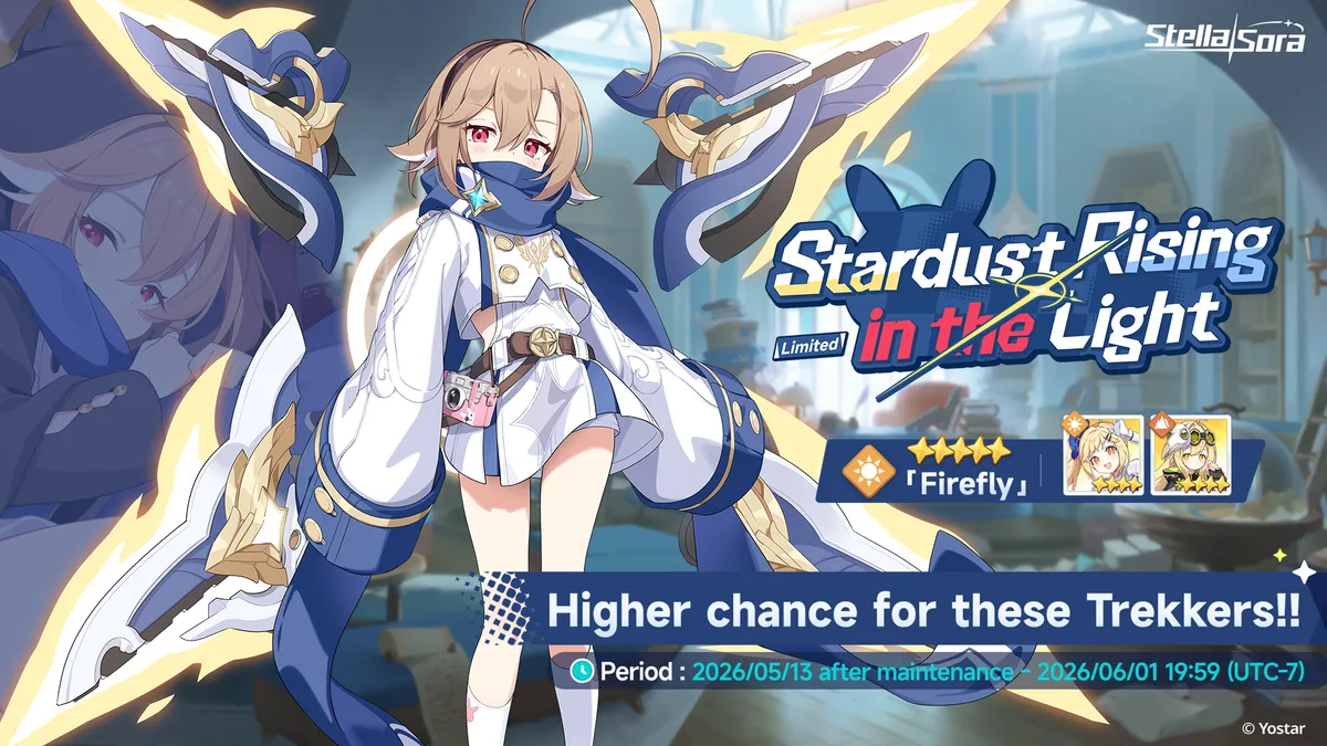 Stella Sora Firefly Banner: Dates, Boosted Trekkers, and Stellar Destination Disc