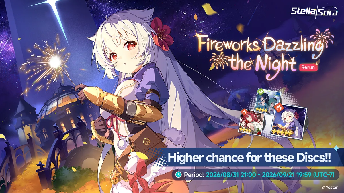 The Fireworks Dazzling the Night Runic Disc banner