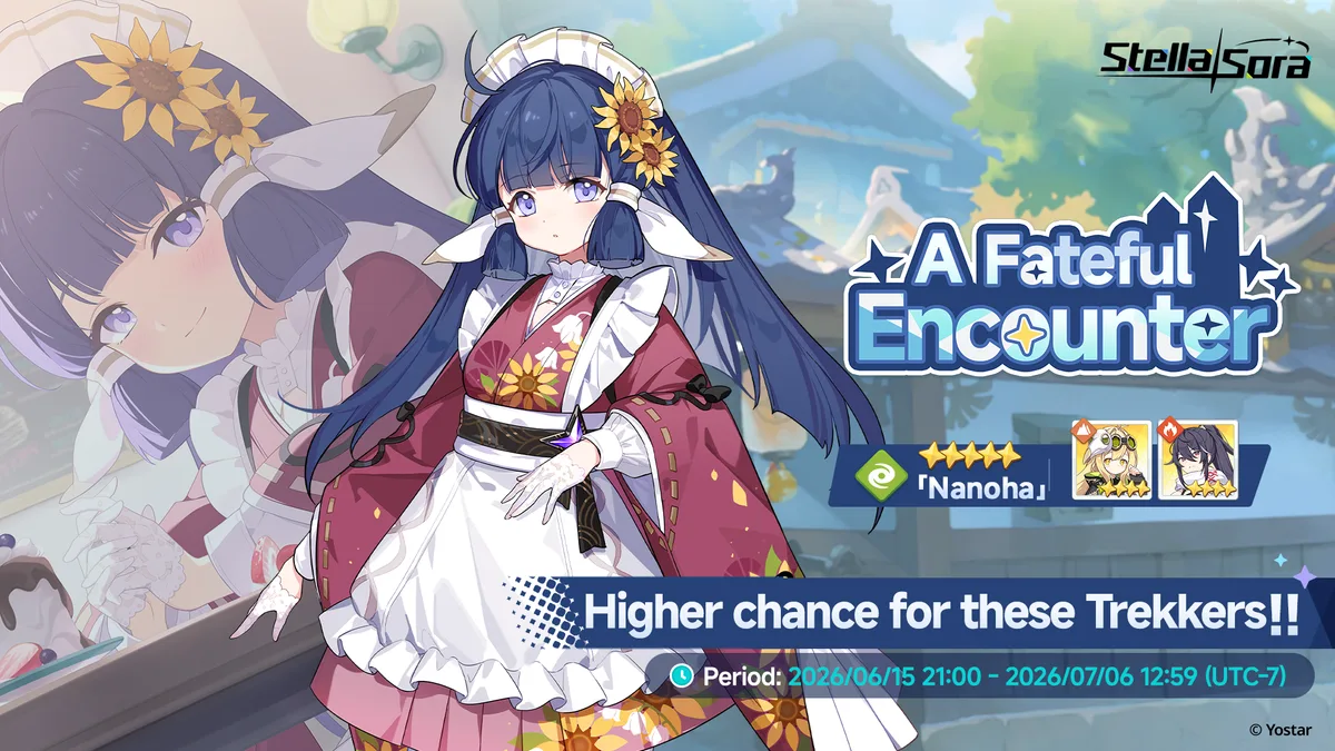Stella Sora Nanoha Limited Recruitment — A Fateful Encounter Banner Details