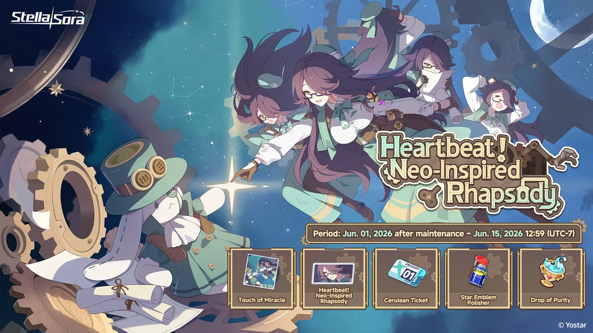 Stella Sora Version 1.11 Preview — Sparkla Banner, Heartbeat! Neo-Inspired Rhapsody, and More