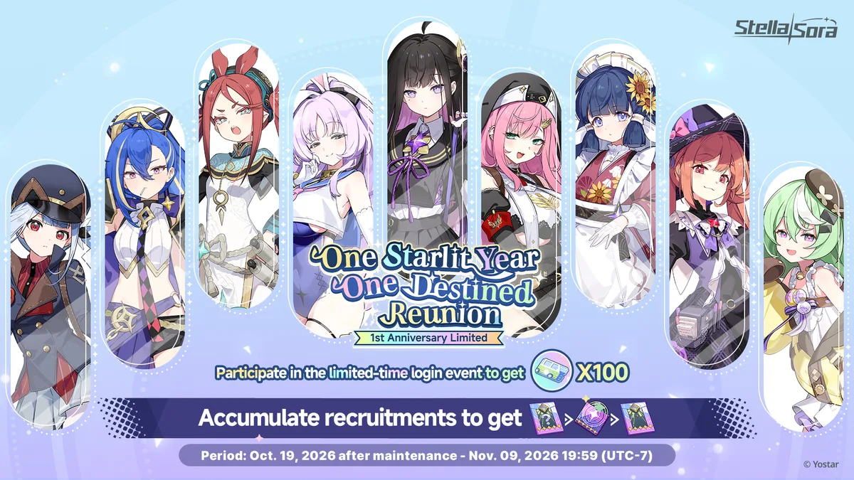 Stella Sora 2.0: Anniversary, Noya and Level 60