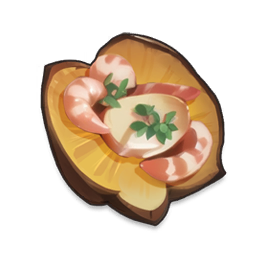 Baked Sweet Potato and Shrimp
