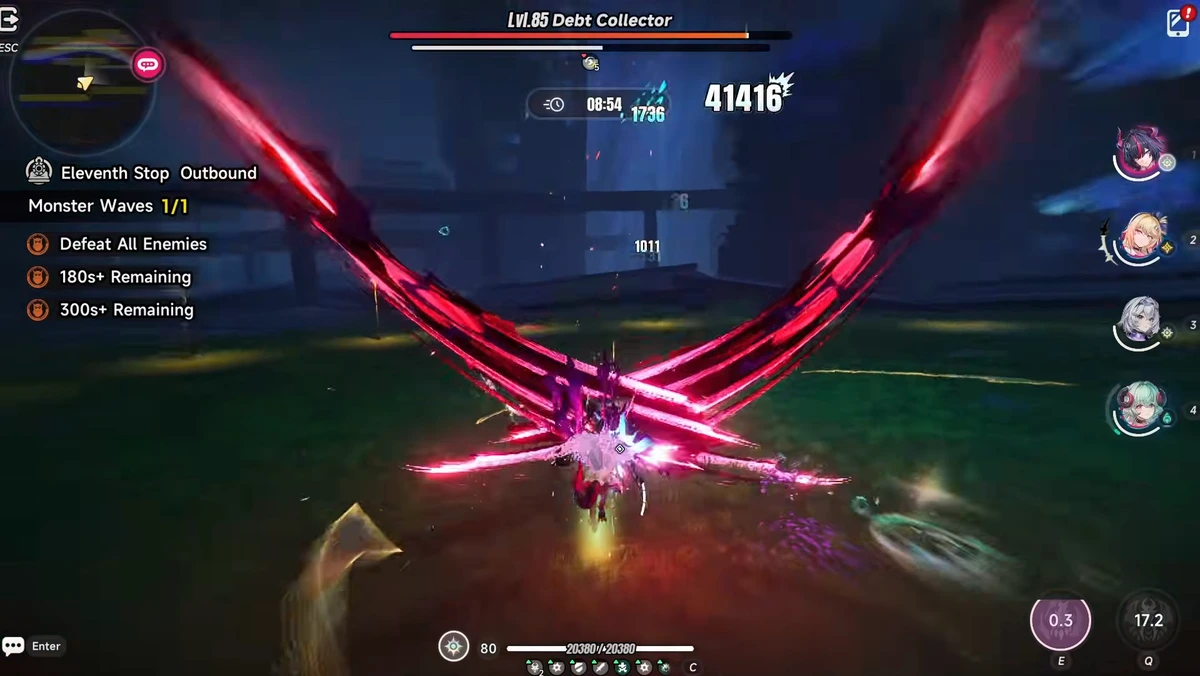 Shinku's Ultimate dashes