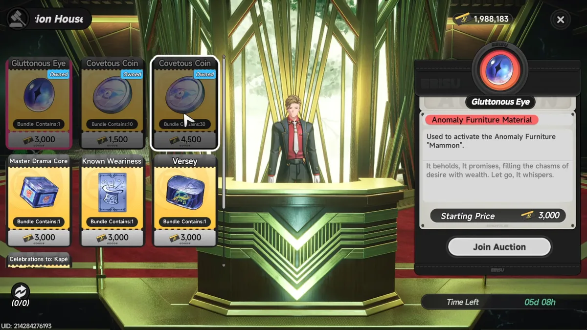 The Auction House location in the New Herland District