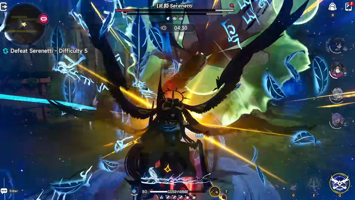 The Ultimate with the team's ATK buff running