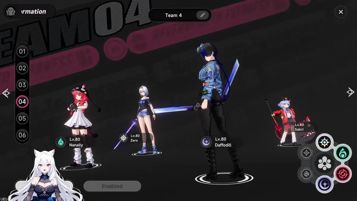 Daffodill team composition with Nanally