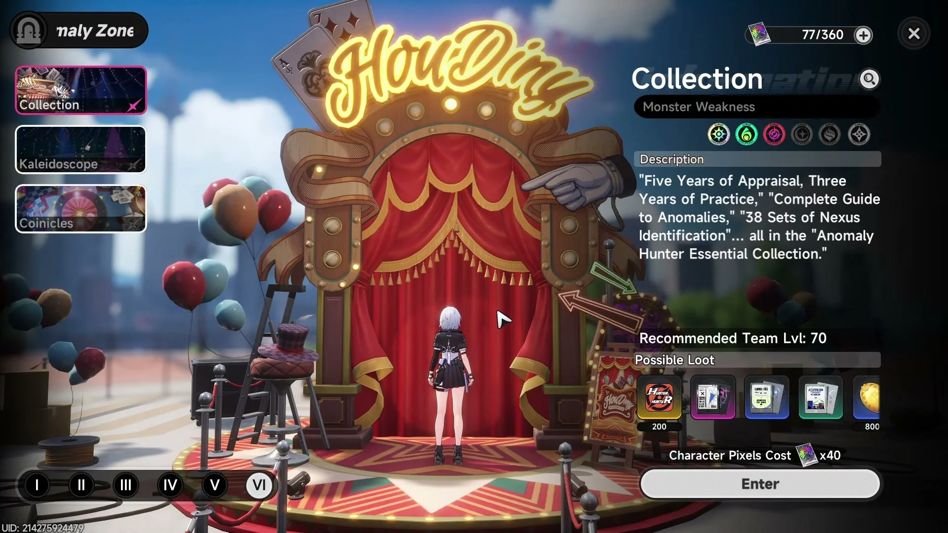 Houdinii's Magic Stage — the anomaly zone worth spending all your pixels on during this event.
