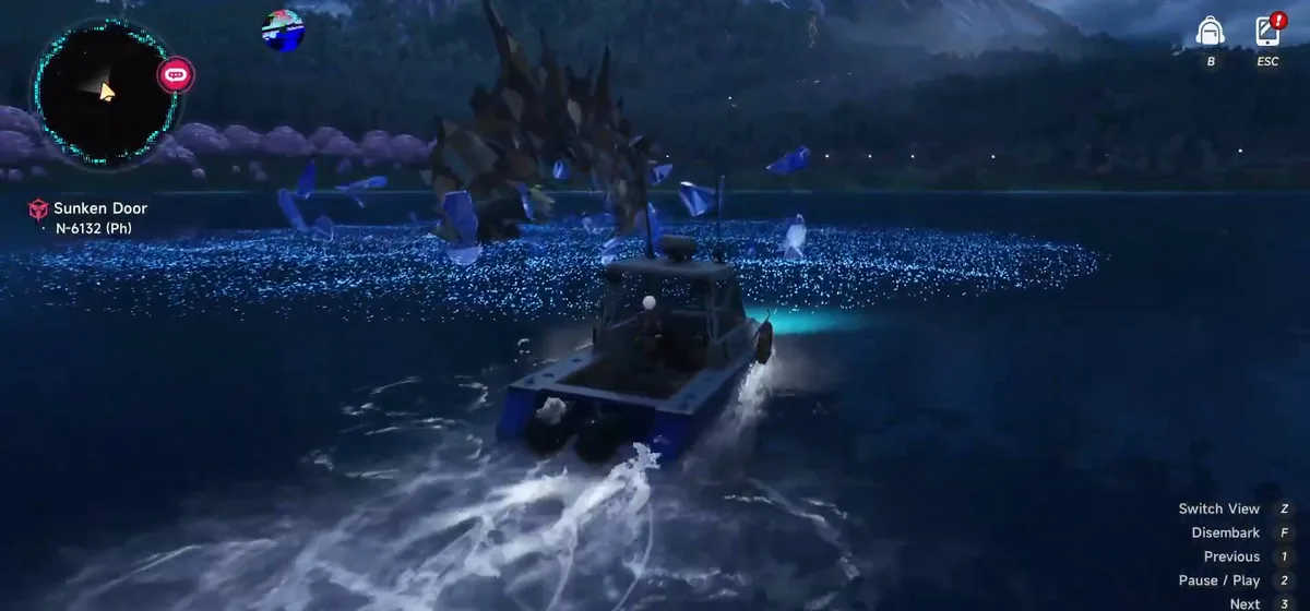 Drive to the centre of Teardrop Lake and the gate rises out of the water.