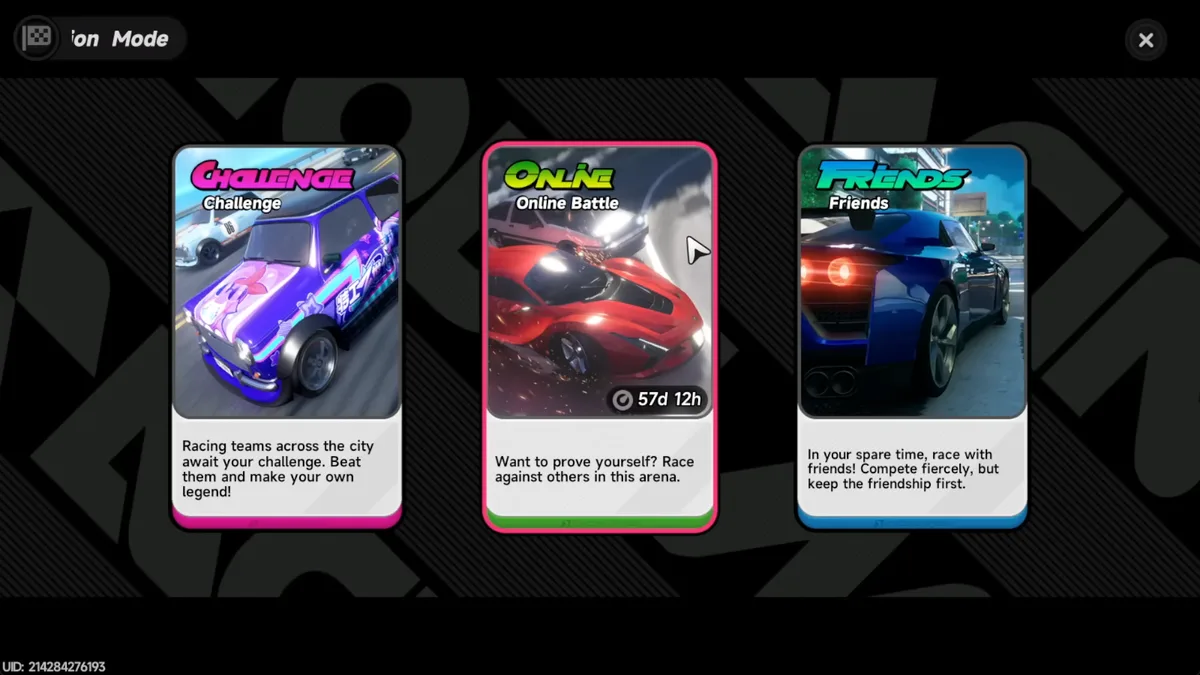 Racing activity showing the Star Reward system and Annulith drops