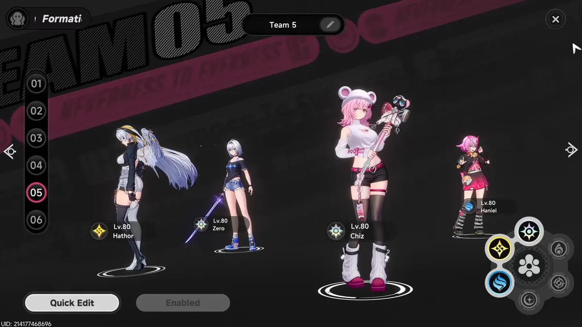 Hathor's F2P-friendly team composition