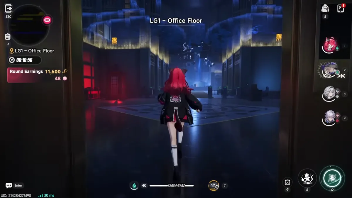 Arriving at LG1 - Office Floor after taking the elevator