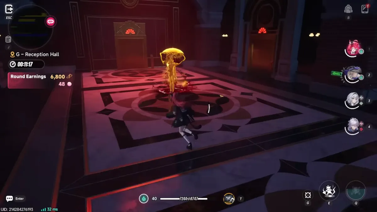 Golden Target in entry area