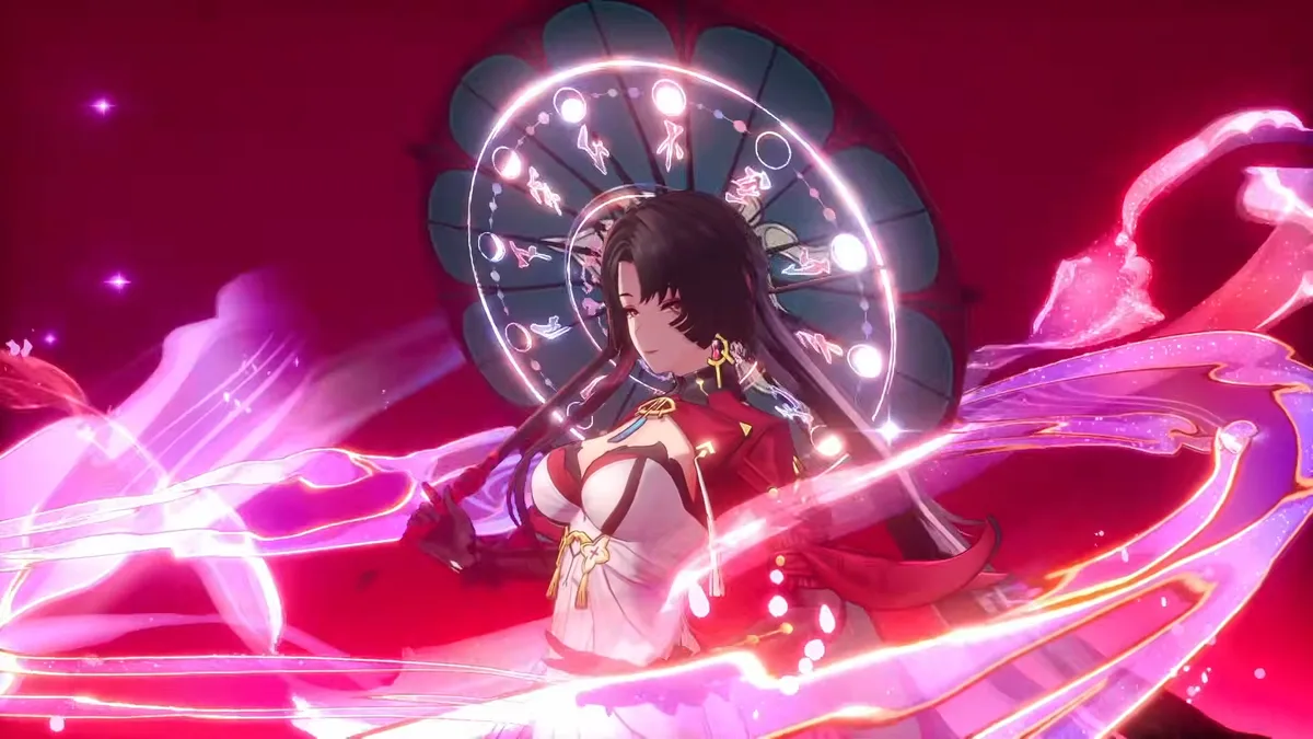 Hotori activating World's Tide — the Frozen Replay cinematic