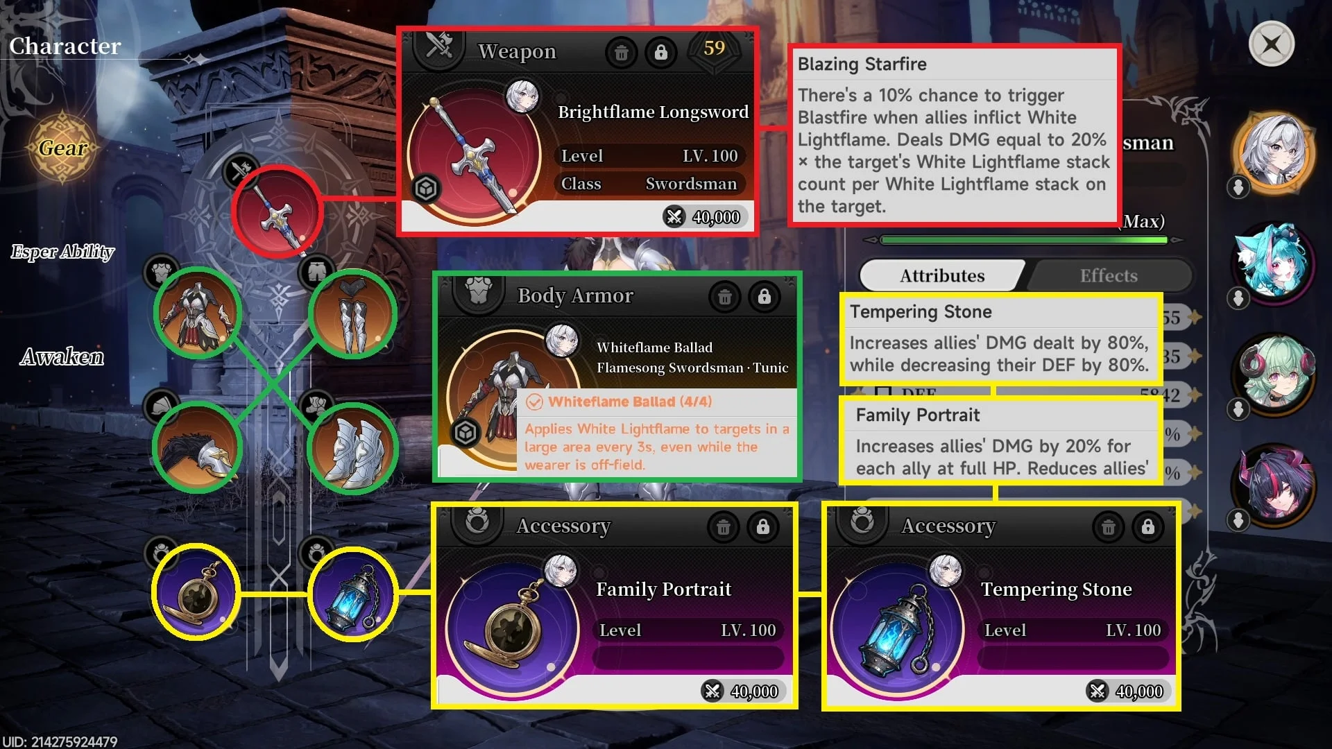 Zero's Brightflame Longsword and Whiteflame Ballad setup