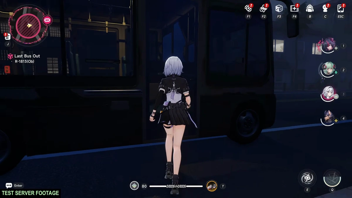 Board the bus when it pulls in and take a seat.