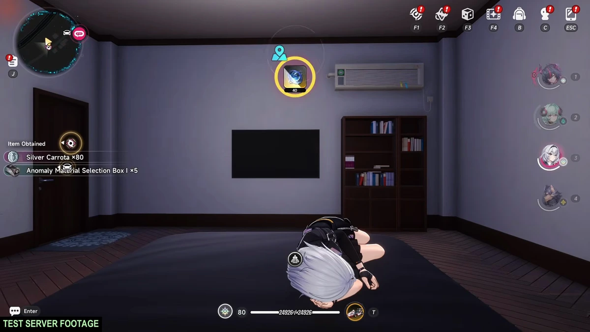 Silver Carrota and Anomaly Material Selection Box I arrive as soon as you wake.