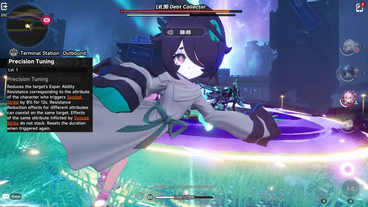 Precision Tuning at level 1, with the rule about elements stacking on one target
