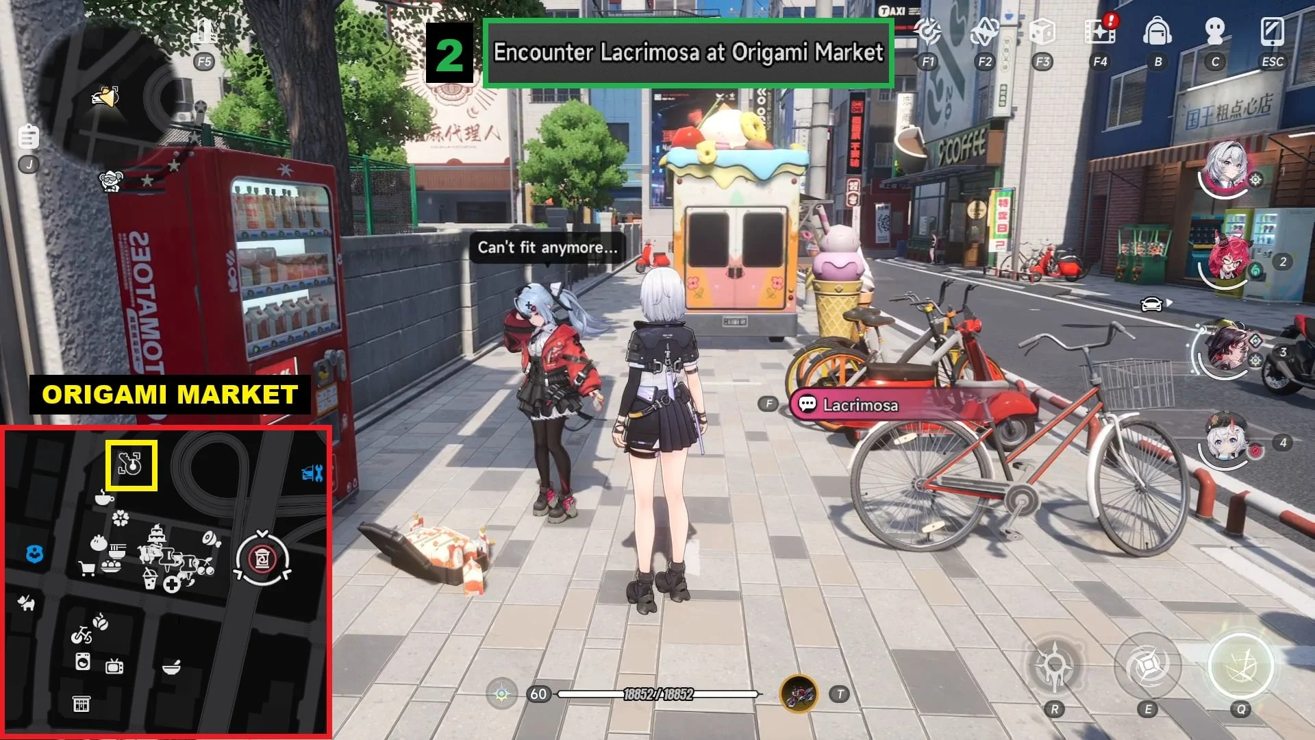 Location 2: Origami Market.