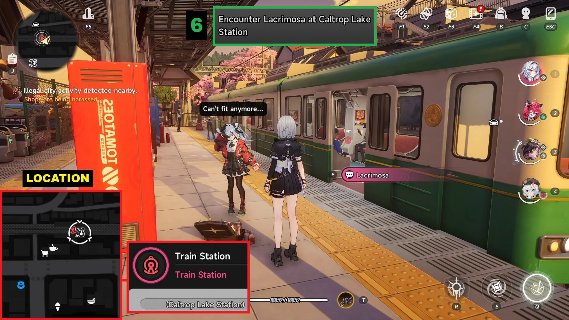 Location 6: Miguel District near Caltrop Lake Station.