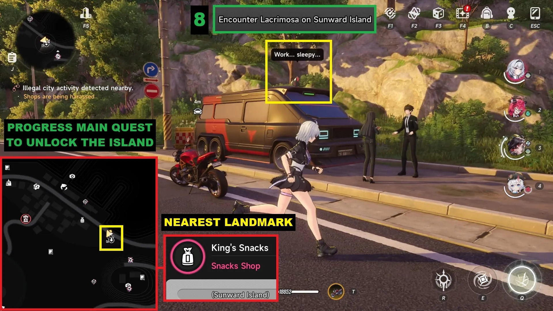 Location 8: Sunward Island.