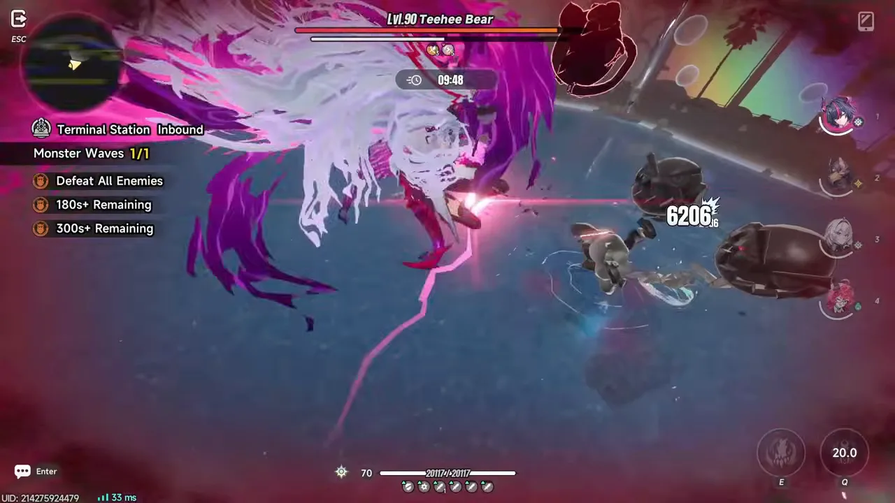 Shinku's Rampage form finisher in the source video