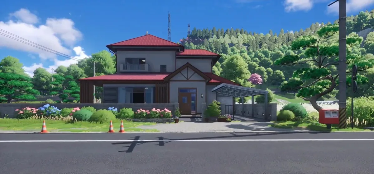 Stillmeadow House sits on Caltrop Lake Road at the quiet edge of the Miguel District, with the city skyline still visible from the yard.