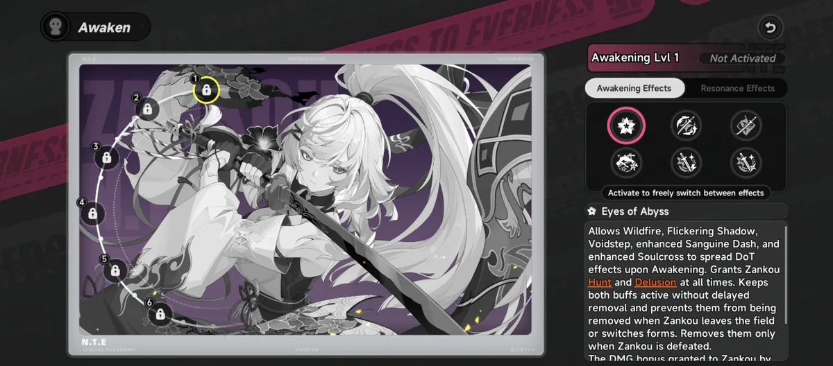Eyes of Abyss, the A1 that makes Hunt and Delusion permanent
